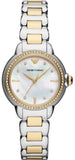 Buy Shop Emporio Armani Mia Quartz Mother of Pearl Dial Two Tone Steel Strap Watch For Women - AR11524 USA Online