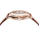 Buy Shop Emporio Armani Mia Quartz Silver Dial Brown Leather Strap Watch For Women - AR11525 USA Online