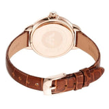 Buy Shop Emporio Armani Mia Quartz Silver Dial Brown Leather Strap Watch For Women - AR11525 USA Online