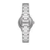 Buy Shop Emporio Armani Mia Three Crystals Silver Dial Silver Steel Strap Watch For Women - AR11632 USA Online