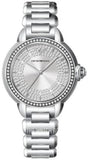 Buy Shop Emporio Armani Mia Three Crystals Silver Dial Silver Steel Strap Watch For Women - AR11632 USA Online