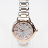 Buy Shop Emporio Armani Mia Three-Hand Analog Crystal Silver Dial Two Tone Steel Strap Watch For Women - AR11643 USA Online