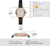 Buy Shop Emporio Armani Mia Three Hand Crystals Silver Dial Black Leather Strap Watch For Women - AR11631 USA Online