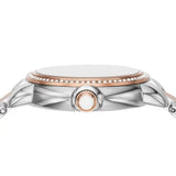 Buy Shop Emporio Armani Mia Three Hand Moonphase Mother of Pearl Dial Two Tone Steel Strap Watch For Women - AR11567 USA Online