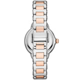 Buy Shop Emporio Armani Mia Three Hand Moonphase Mother of Pearl Dial Two Tone Steel Strap Watch For Women - AR11567 USA Online