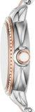 Buy Shop Emporio Armani Mia Three Hand Moonphase Mother of Pearl Dial Two Tone Steel Strap Watch For Women - AR11567 USA Online