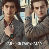 Buy Shop Emporio Armani Minimalist Analog Black Dial Black Leather Strap Watch For Men - AR11573 USA Online