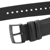 Buy Shop Emporio Armani Minimalist Analog Black Dial Black Leather Strap Watch For Men - AR11573 USA Online