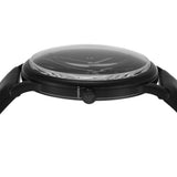Buy Shop Emporio Armani Minimalist Analog Black Dial Black Leather Strap Watch For Men - AR11573 USA Online