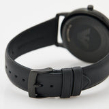 Buy Shop Emporio Armani Minimalist Analog Black Dial Black Leather Strap Watch For Men - AR11573 USA Online