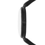 Buy Shop Emporio Armani Minimalist Analog Black Dial Black Leather Strap Watch For Men - AR11573 USA Online