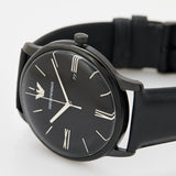 Buy Shop Emporio Armani Minimalist Analog Black Dial Black Leather Strap Watch For Men - AR11573 USA Online