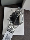 Buy Shop Emporio Armani Minimalist Black Dial Silver Steel Strap Watch for Men - AR11600 USA Online
