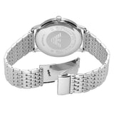 Buy Shop Emporio Armani Minimalist Black Dial Silver Steel Strap Watch for Men - AR11600 USA Online