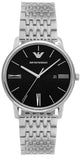 Buy Shop Emporio Armani Minimalist Black Dial Silver Steel Strap Watch for Men - AR11600 USA Online