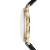 Buy Shop Emporio Armani Minimalist Green Dial Black Leather Strap Watch for Men - AR11601 USA Online