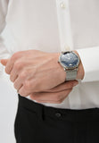 Buy Shop Emporio Armani Minimalist Quartz Blue Dial Silver Steel Strap Watch For Men - AR11571 USA Online