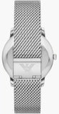 Buy Shop Emporio Armani Minimalist Quartz Blue Dial Silver Steel Strap Watch For Men - AR11571 USA Online