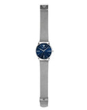 Buy Shop Emporio Armani Minimalist Quartz Blue Dial Silver Steel Strap Watch For Men - AR11571 USA Online