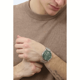 Buy Shop Emporio Armani Minimalist Quartz Green Dial Silver Mesh Bracelet Watch For Men - AR11578 USA Online