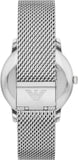 Buy Shop Emporio Armani Minimalist Quartz Green Dial Silver Mesh Bracelet Watch For Men - AR11578 USA Online
