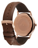 Buy Shop Emporio Armani Minimalist Quartz White Dial Brown Leather Strap Watch For Men - AR11572 USA Online