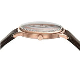 Buy Shop Emporio Armani Minimalist Quartz White Dial Brown Leather Strap Watch For Men - AR11572 USA Online
