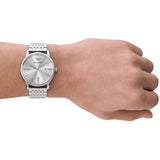 Buy Shop Emporio Armani Minimalist Silver Dial Silver Steel Strap Watch for Men - AR11599 USA Online