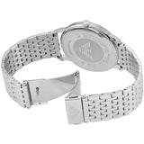 Buy Shop Emporio Armani Minimalist Silver Dial Silver Steel Strap Watch for Men - AR11599 USA Online