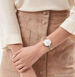 Buy Shop Emporio Armani Modern Mother of Pearl White Dial Rose Gold Steel Strap Watch for Women - AR11158 USA Online