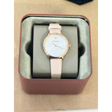 Buy Shop Emporio Armani Modern Silver Dial Pink Leather Strap Watch for Women - AR11160 USA Online