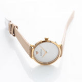 Buy Shop Emporio Armani Modern Silver Dial Pink Leather Strap Watch for Women - AR11160 USA Online