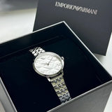 Buy Shop Emporio Armani Modern Silver Dial Silver Steel Strap Watch for Women - AR11213 USA Online
