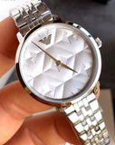 Buy Shop Emporio Armani Modern Silver Dial Silver Steel Strap Watch for Women - AR11213 USA Online
