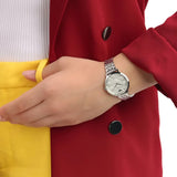 Buy Shop Emporio Armani Modern Silver Dial Silver Steel Strap Watch for Women - AR11213 USA Online