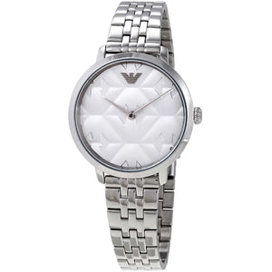 Buy Shop Emporio Armani Modern Silver Dial Silver Steel Strap Watch for Women - AR11213 USA Online