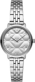 Buy Shop Emporio Armani Modern Silver Dial Silver Steel Strap Watch for Women - AR11213 USA Online