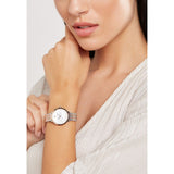 Buy Shop Emporio Armani Modern Slim Analog Mother of Pearl Dial Two Tone Steel Strap Watch For Women - AR11157 USA Online