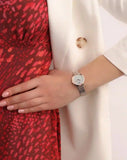 Buy Shop Emporio Armani Modern Slim Analog Mother of Pearl Dial Two Tone Steel Strap Watch For Women - AR11157 USA Online