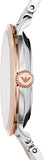 Buy Shop Emporio Armani Modern Slim Analog Mother of Pearl Dial Two Tone Steel Strap Watch For Women - AR11157 USA Online