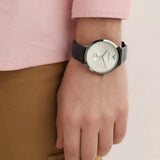 Buy Shop Emporio Armani Modern Slim Analog Silver Dial Blue Leather Strap Watch For Men - AR11214 USA Online