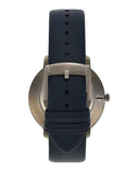 Buy Shop Emporio Armani Modern Slim Analog Silver Dial Blue Leather Strap Watch For Men - AR11214 USA Online