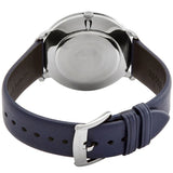 Buy Shop Emporio Armani Modern Slim Analog Silver Dial Blue Leather Strap Watch For Men - AR11214 USA Online