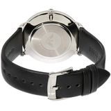 Buy Shop Emporio Armani Modern Slim Quartz Grey Dial Black Leather Strap Watch For Men - AR11162 USA Online