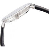 Buy Shop Emporio Armani Modern Slim Quartz Grey Dial Black Leather Strap Watch For Men - AR11162 USA Online