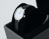 Buy Shop Emporio Armani Modern White Dial Black Leather Strap Watch For Women - AR11159 USA Online