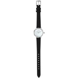 Buy Shop Emporio Armani Modern White Dial Black Leather Strap Watch For Women - AR11159 USA Online