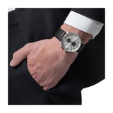 Buy Shop Emporio Armani Gianni White Dial Black Leather Strap Watch For Men - AR0385 USA Online