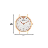 Buy Shop Emporio Armani Mother of Pearl Dial Green Leather Strap Watch For Women - AR11150 USA Online