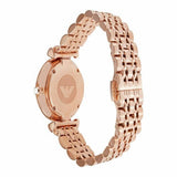 Buy Shop Emporio Armani Mother of Pearl Dial Rose Gold Steel Strap Watch For Women - AR11110 USA Online